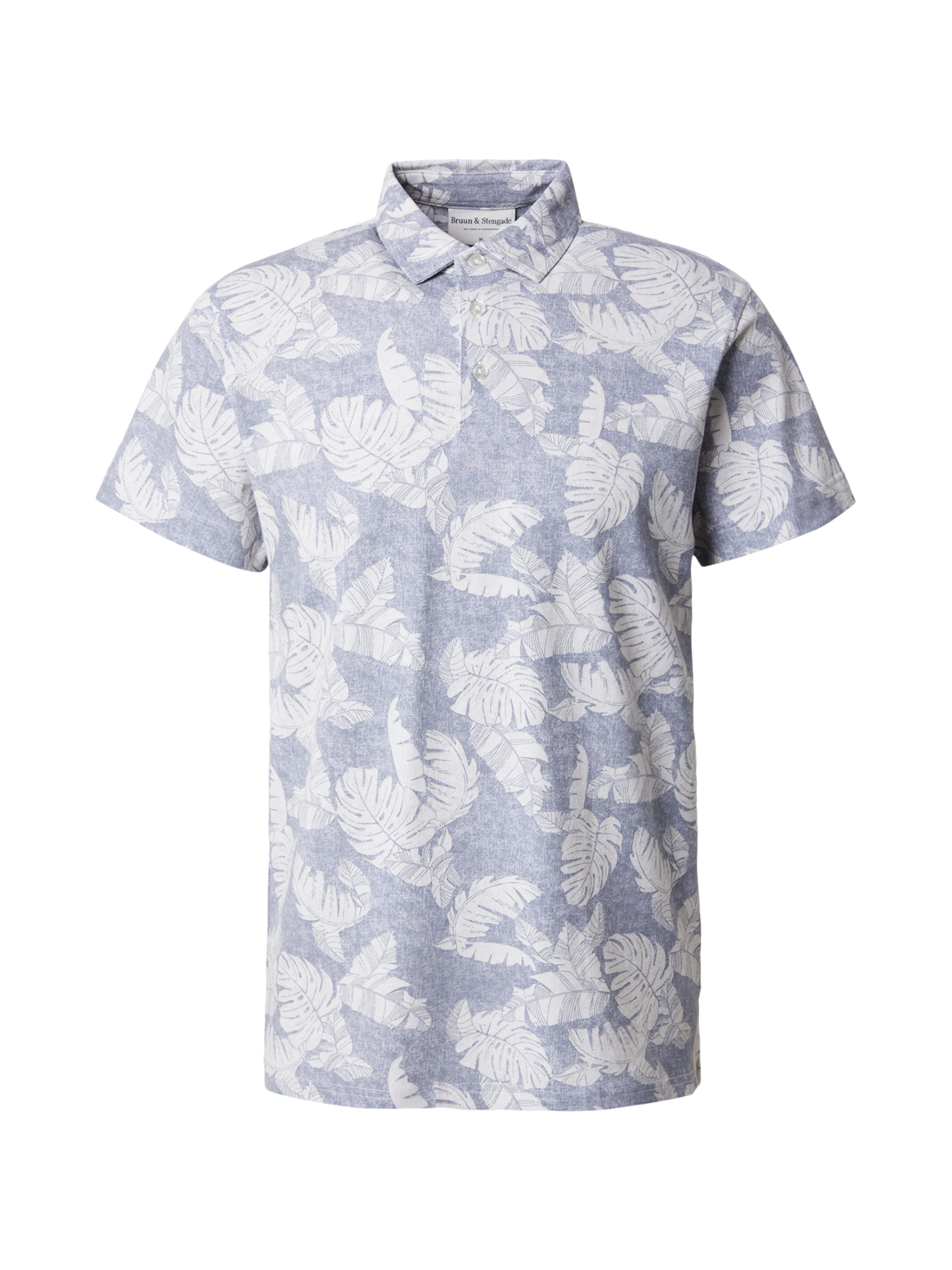 Bruun & Stengade Tričko 'Hydra' – modrá: přední strana