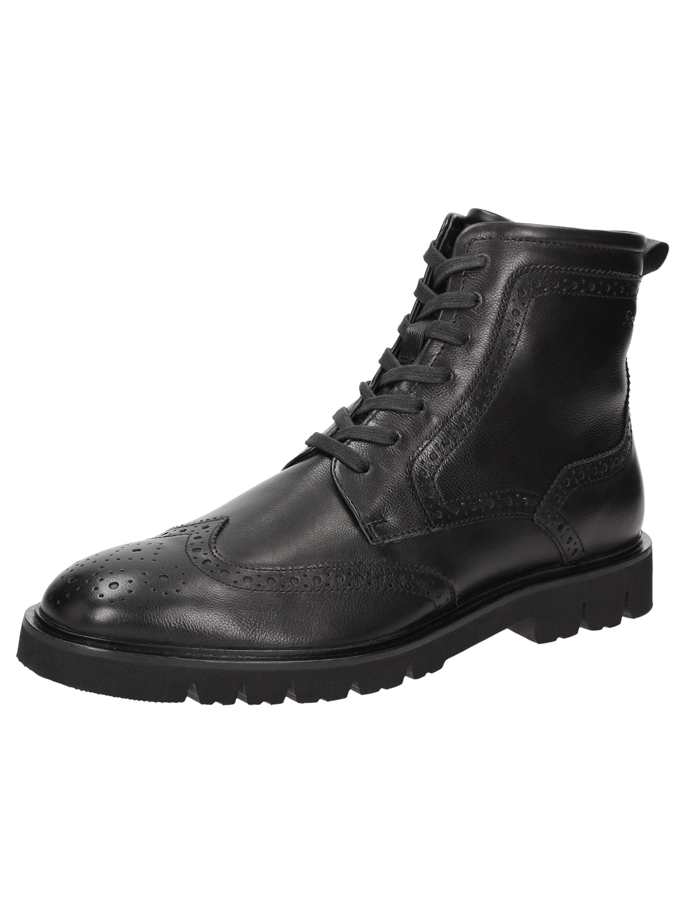 SIOUX Schnürboots 'Rogtanos' in Schwarz: Vorderseite