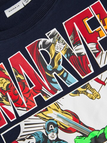 NAME IT Sweatshirt 'Foss Marvel' in Blau