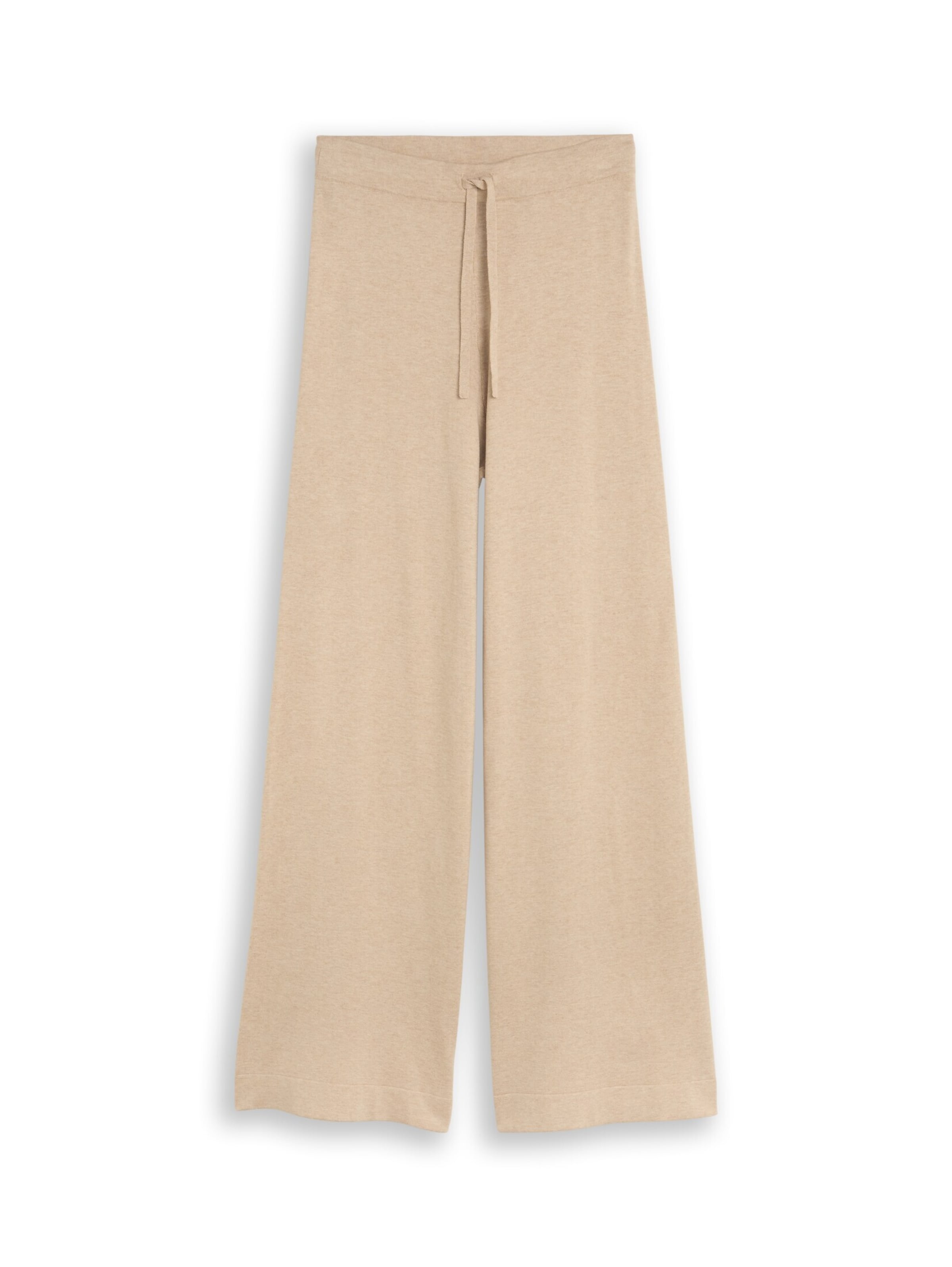 TOM TAILOR Wide leg Broek in Beige: voorkant