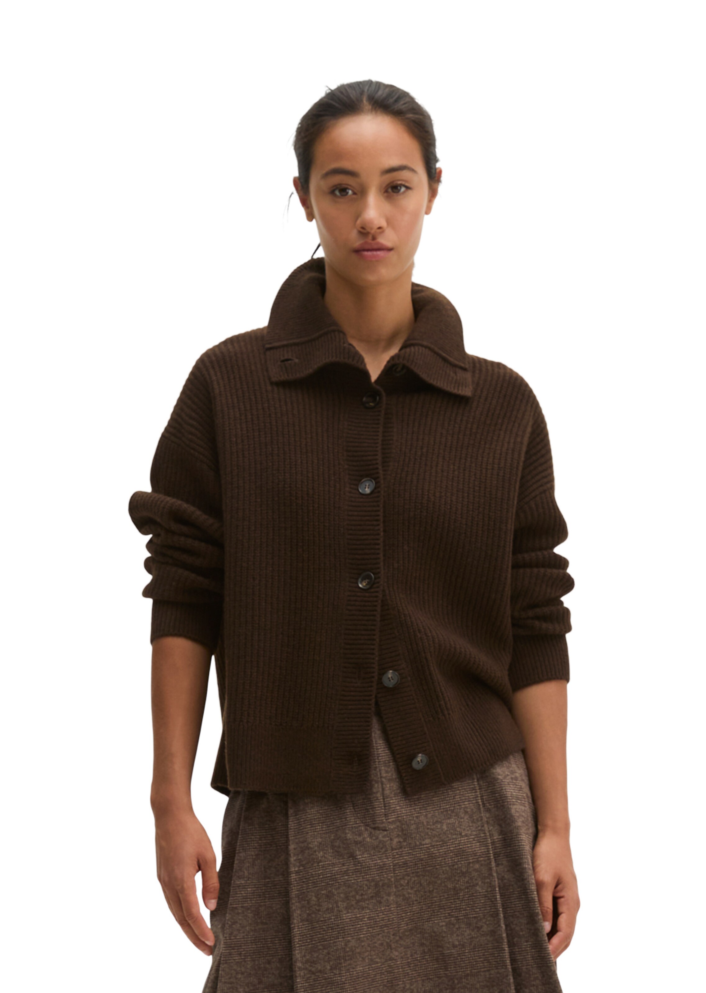 Marc O'Polo Knit cardigan in Brown: front