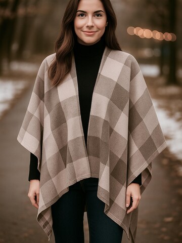 COLLEZIONE ALESSANDRO Cape 'Karo'‌‌‌‌‌‌‌‌‌ in Beige