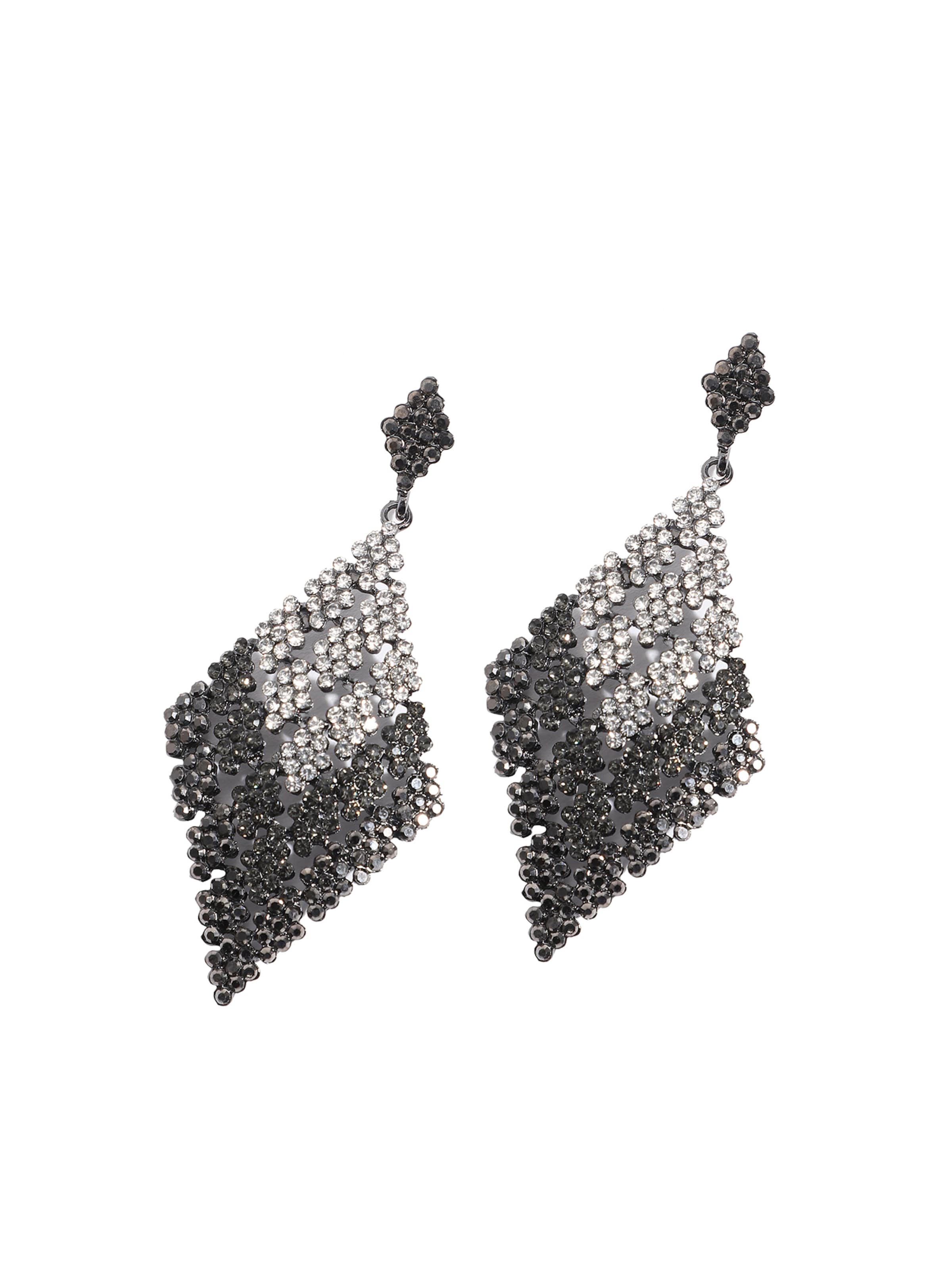 Boucles d'oreilles 'Ashling' SOHI en noir : devant