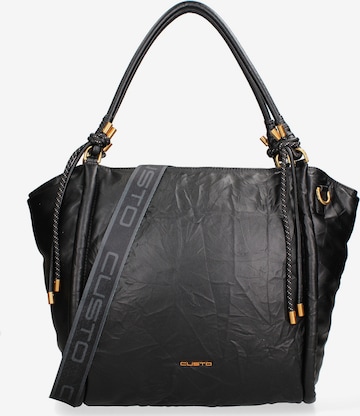 Borsa a spalla di Custo Barcelona in nero: frontale