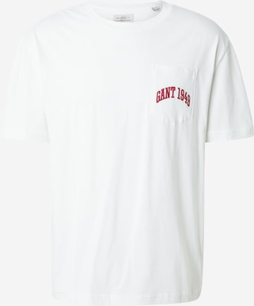 GANT T-Shirt in Weiß: Vorderseite