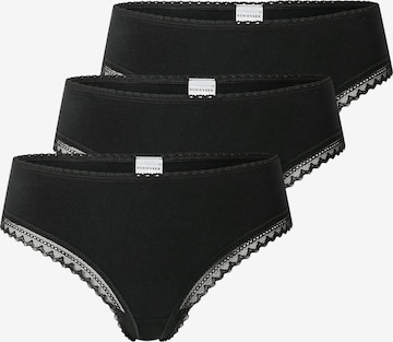 String di SCHIESSER in nero: frontale