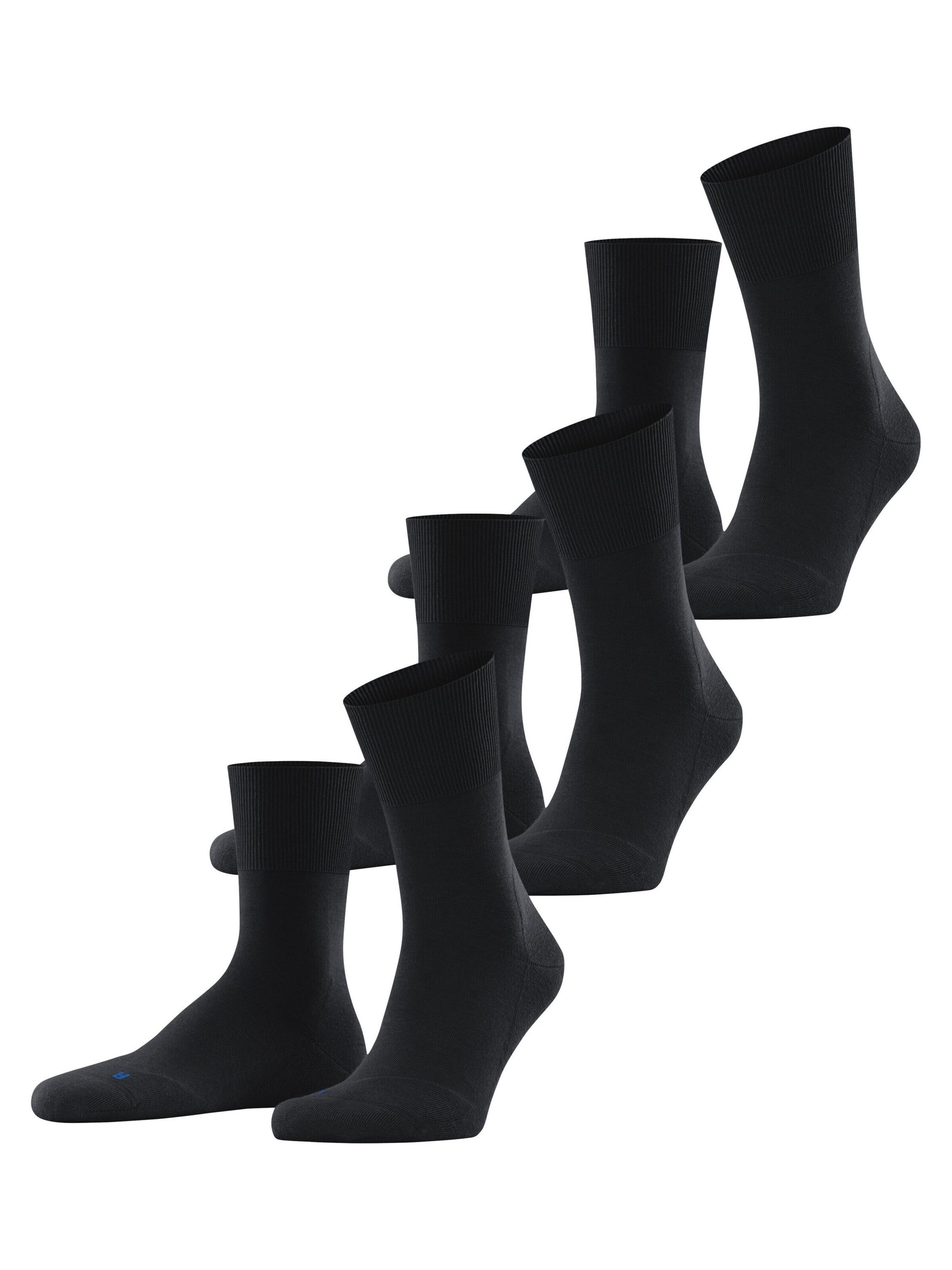 FALKE Socken 'Run 3-Pack'‌‌‌‌‌‌‌‌‌ in Schwarz: Vorderseite