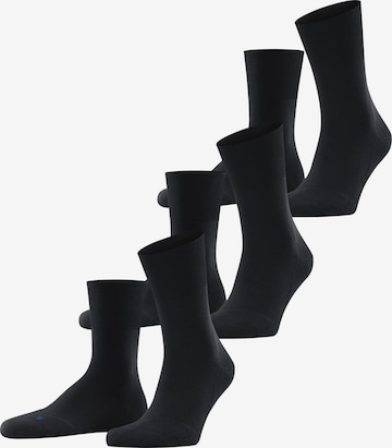 FALKE Socken 'Run 3-Pack' in Schwarz: Vorderseite