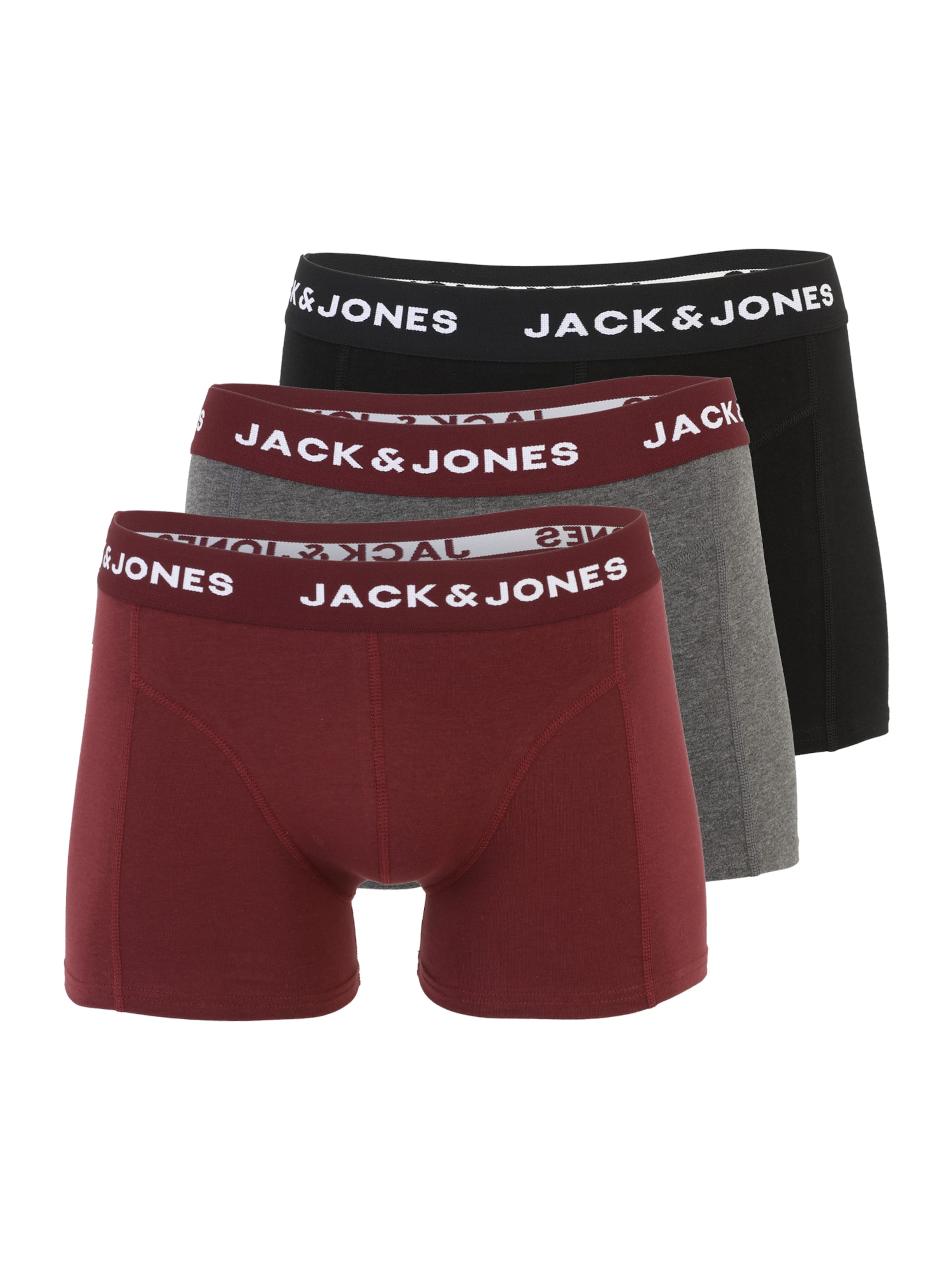 JACK & JONES Боксерки 'JACBRINK' в сиво: отпред