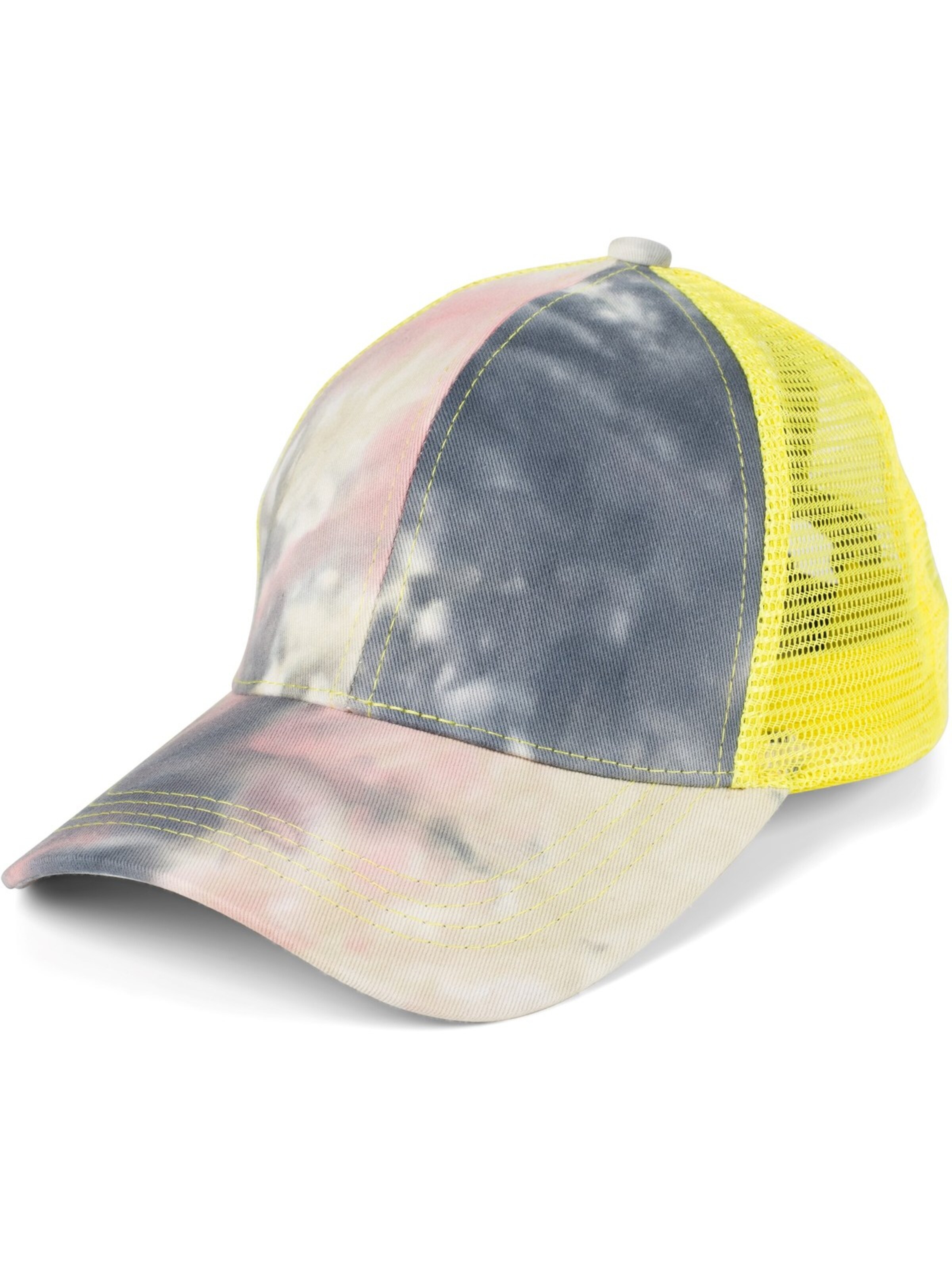 styleBREAKER Cap 'Ponytail Baseball Cap Batik mit Mesh Einsatz'‌‌‌‌‌ in Pink