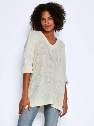 Pull-over oversize 'VERA' Noisy may en beige : devant