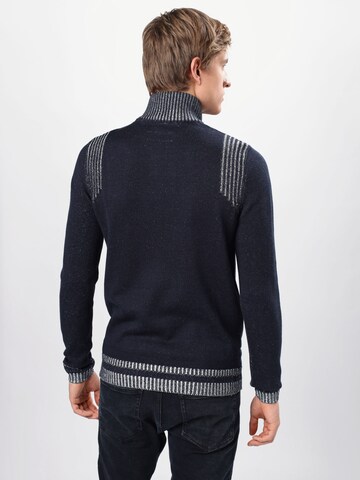 TOM TAILOR Gebreid vest in Blauw