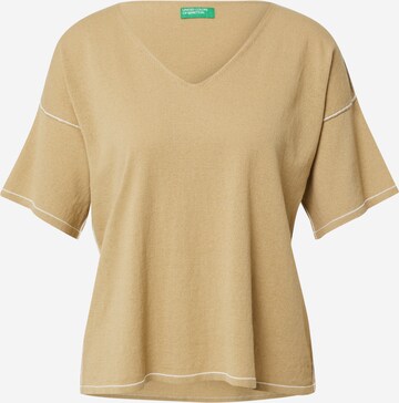 UNITED COLORS OF BENETTON Sweater in Beige: front