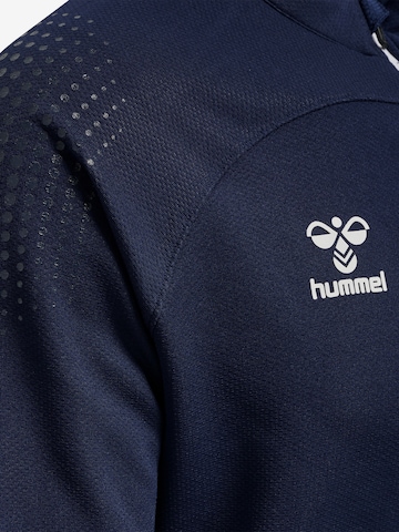 Hummel Athletic Zip-Up Hoodie 'Lead' in Blue