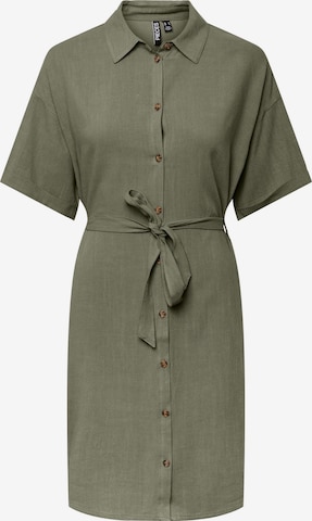 PIECES Shirt Dress 'Vinsty' in Green: front