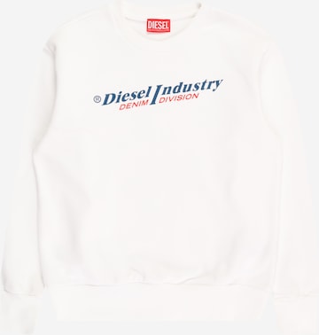 DIESEL Sweatshirt 'SGINNIND' in White: front