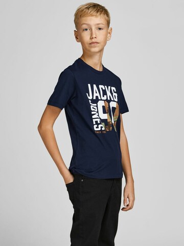 Jack & Jones Junior Tričko – modrá: přední strana