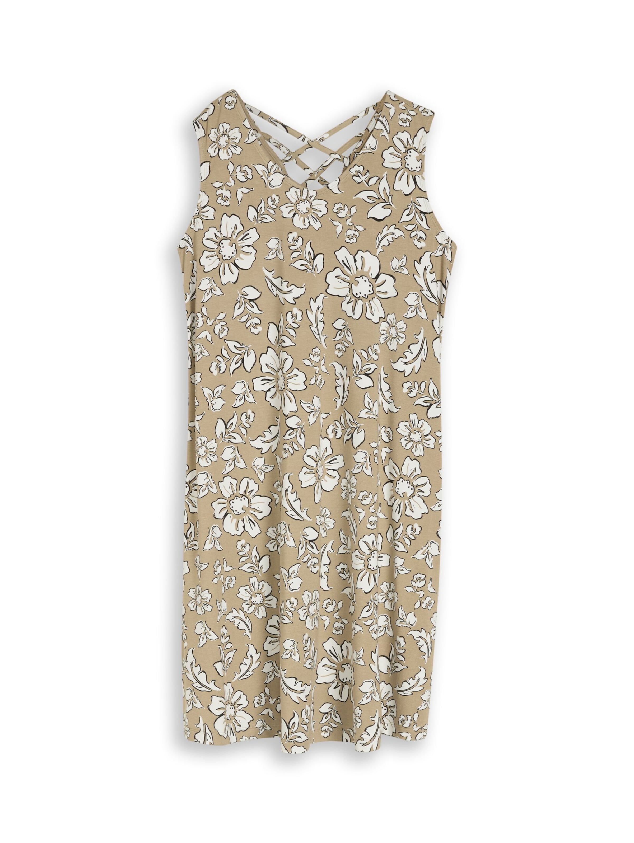 TOM TAILOR Jurk in Beige: voorkant