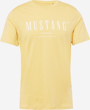 MUSTANG Shirt 'Alex' in Yellow: front