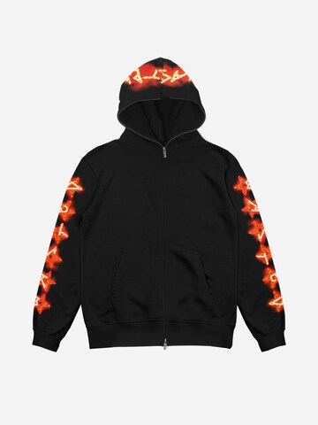 Wasted Paris - Sudadera 'Surt Hoodie Full Zip' en negro: frente