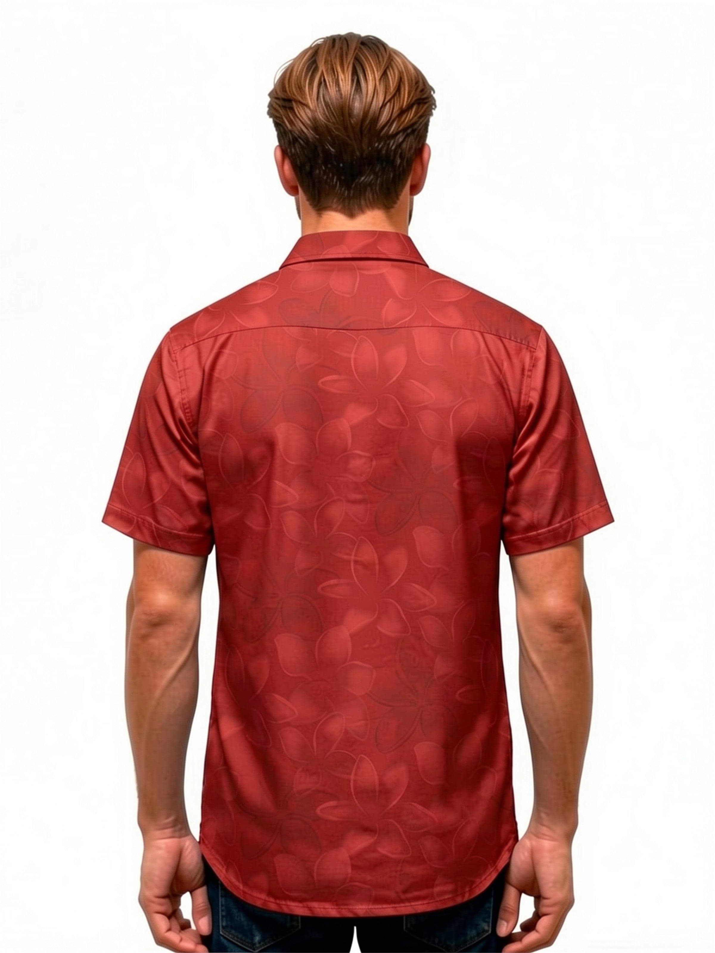 Hawaiihemdshop.de Regularny krój Koszula 'Hawaiihemd Red Elegance' w kolorze czerwony