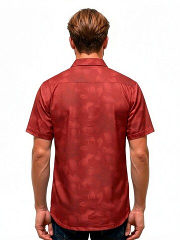 Hawaiihemdshop.de Regularny krój Koszula 'Hawaiihemd Red Elegance' w kolorze czerwony