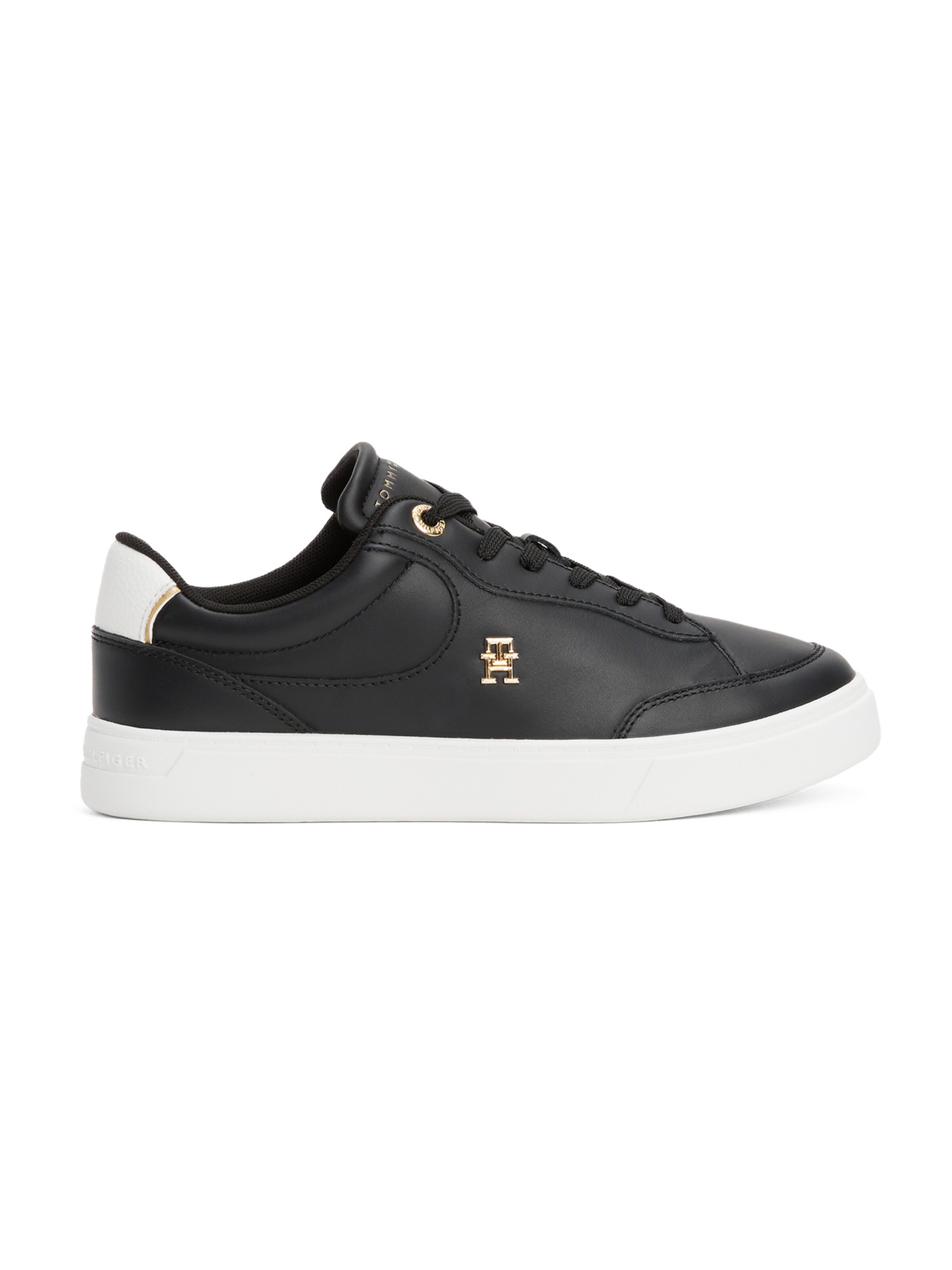 TOMMY HILFIGER Sneakers laag 'Essential Chic Court' in Zwart