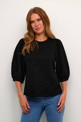 Kaffe Blouse in Zwart: voorkant