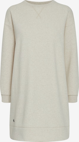 Oxmo Jurk 'Holly' in Beige: voorkant