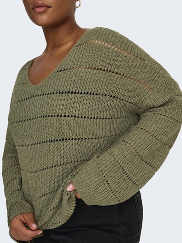 ONLY Carmakoma Sweater 'CARPAMELA' in Green