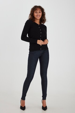 PULZ Jeans Knit Cardigan 'SARA ' in Black