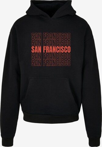 Merchcode Sweatshirt 'San Francisco' in Schwarz: predná strana