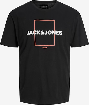 JACK & JONES Shirt 'EXPLORED' in Zwart: voorkant