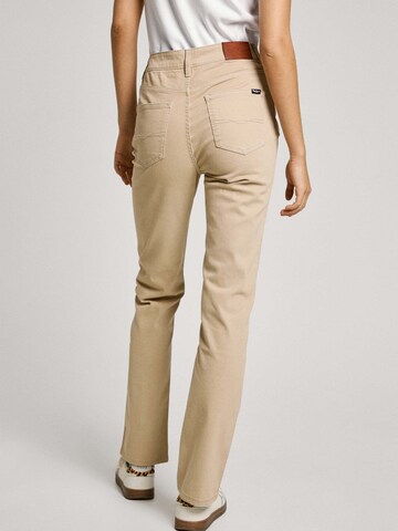 Pepe Jeans Slim fit Trousers 'Tessa' in Brown