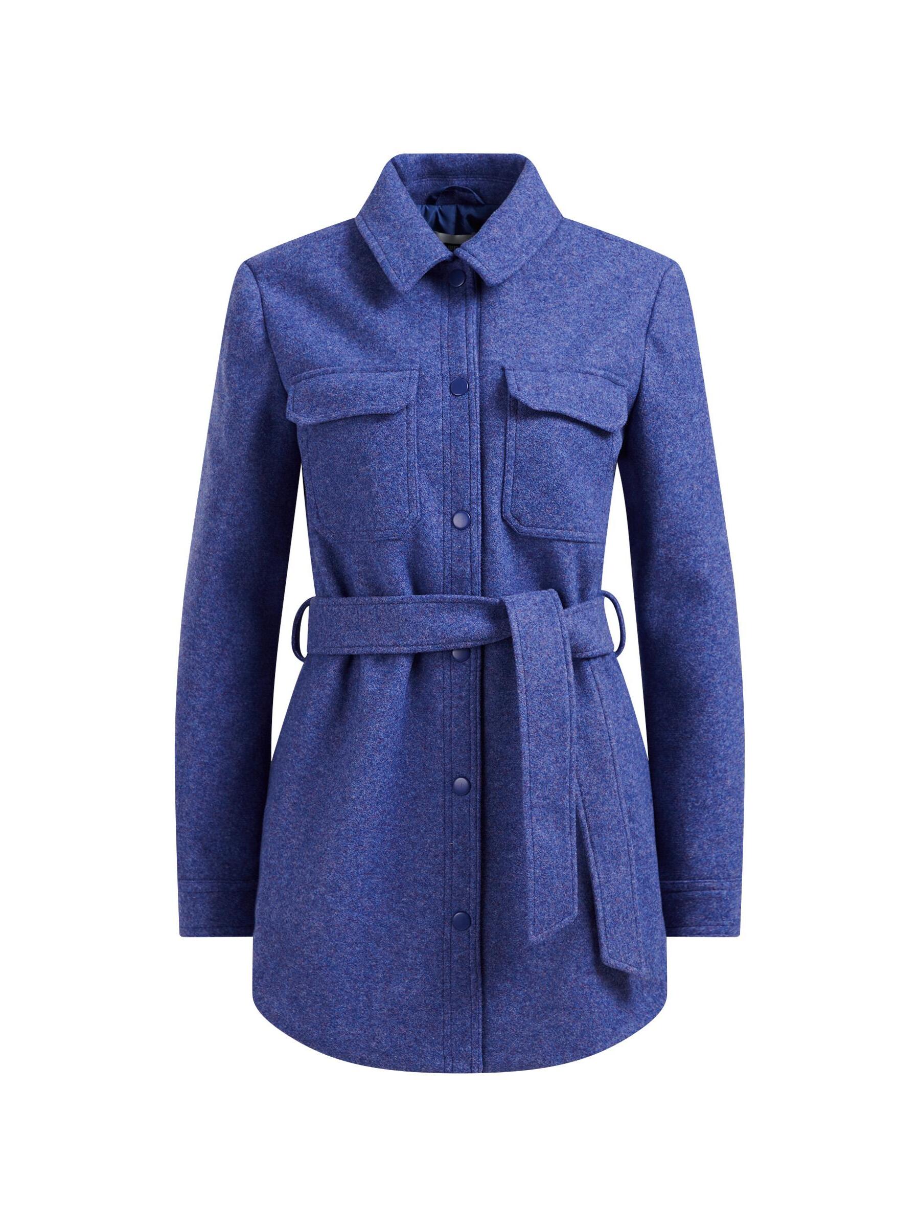 Płaszcze Odzież WE Fashion Płaszcz przejściowy w kolorze Niebieskim 