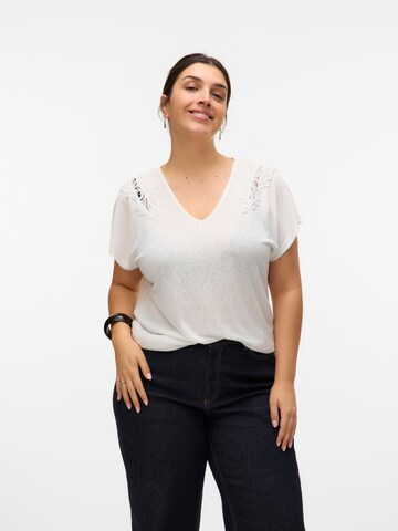 Vero Moda Curve Shirt 'VMCbilsa' in Wit: voorkant