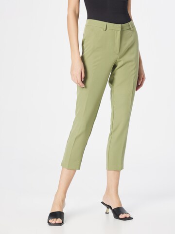 Dorothy Perkins - regular Pantalón de pinzas 'Grazer' en verde: frente