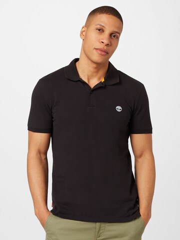 TIMBERLAND Poloshirt 'Merrymeeting River' in Schwarz: predná strana