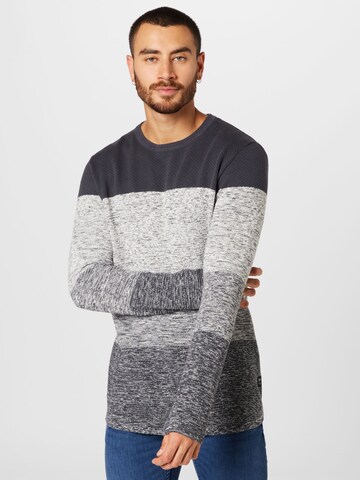 TOM TAILOR DENIM Pullover in Grau: predná strana