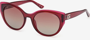 Lunettes de soleil GUESS en rouge : devant