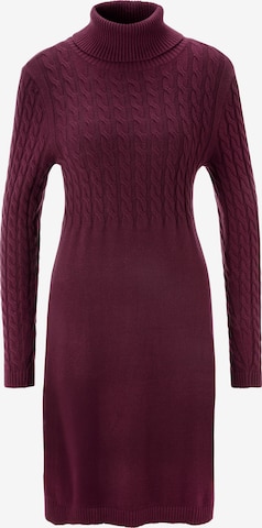 Aniston CASUAL Knitted dress in Red: front