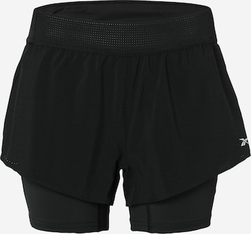 Reebok Sport Sportovní kalhoty 'Epic 2-in-1' – černá: přední strana