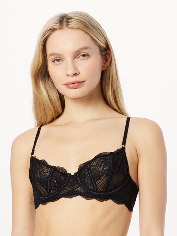 NLY by Nelly Balconette Bra 'Brilliant' in Black: front