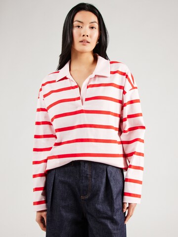T-shirt 'PCNaja' PIECES en rouge : devant