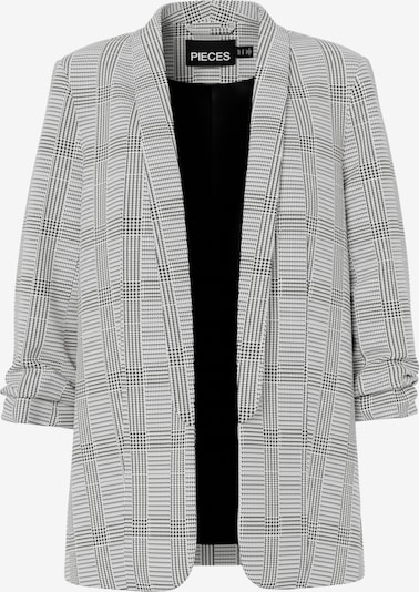 Švarkas 'BOSELLA' iš PIECES, spalva – pilka / juoda / balta, Prekių apžvalga