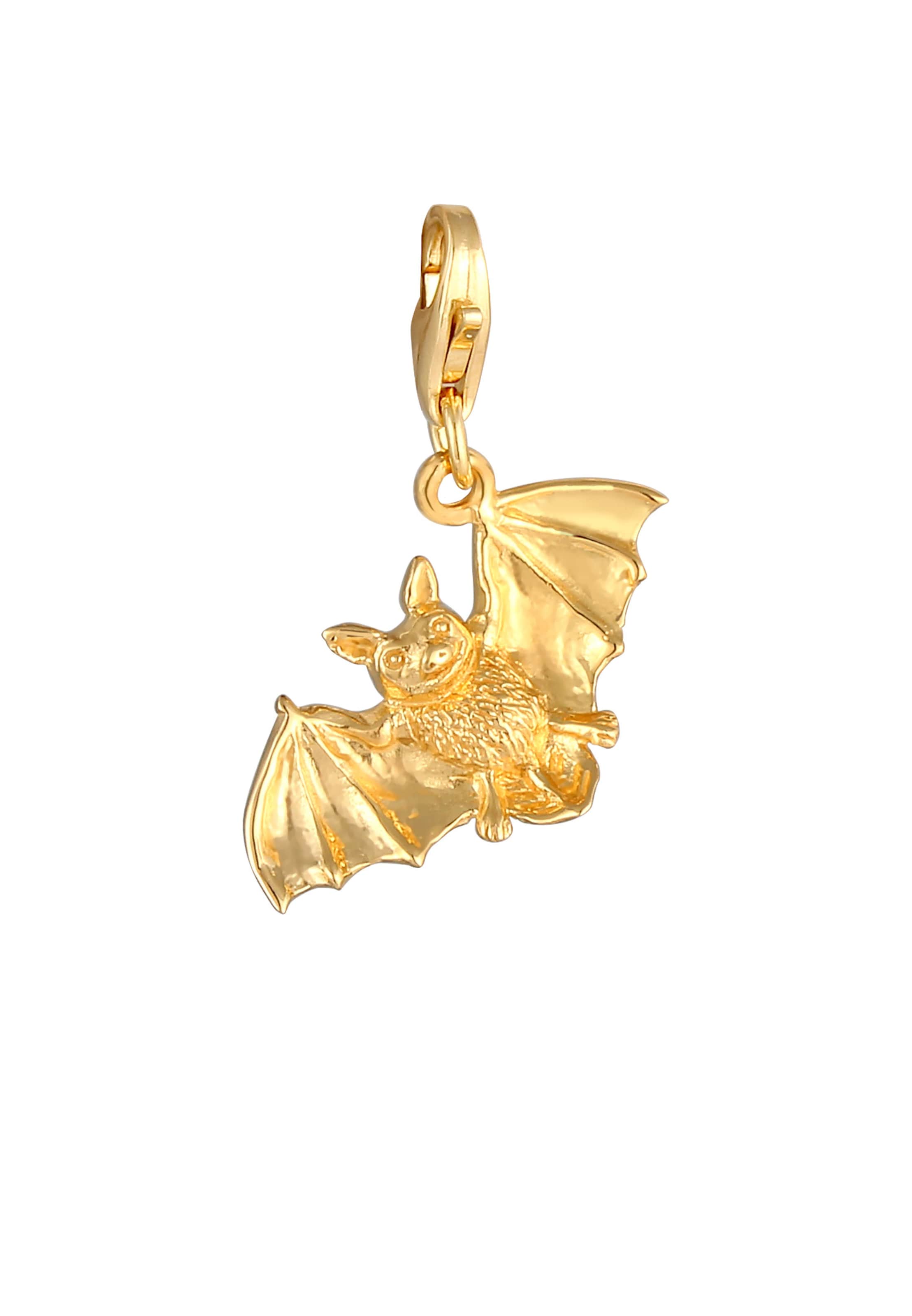 Nenalina Charm Fledermaus in Gold: Vorderseite