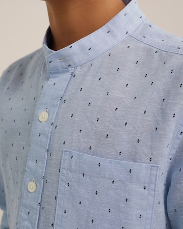 WE Fashion Regular fit Button Up Shirt in Blue