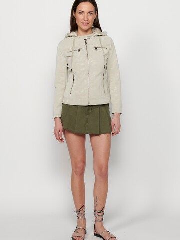 KOROSHI Übergangsjacke in Beige