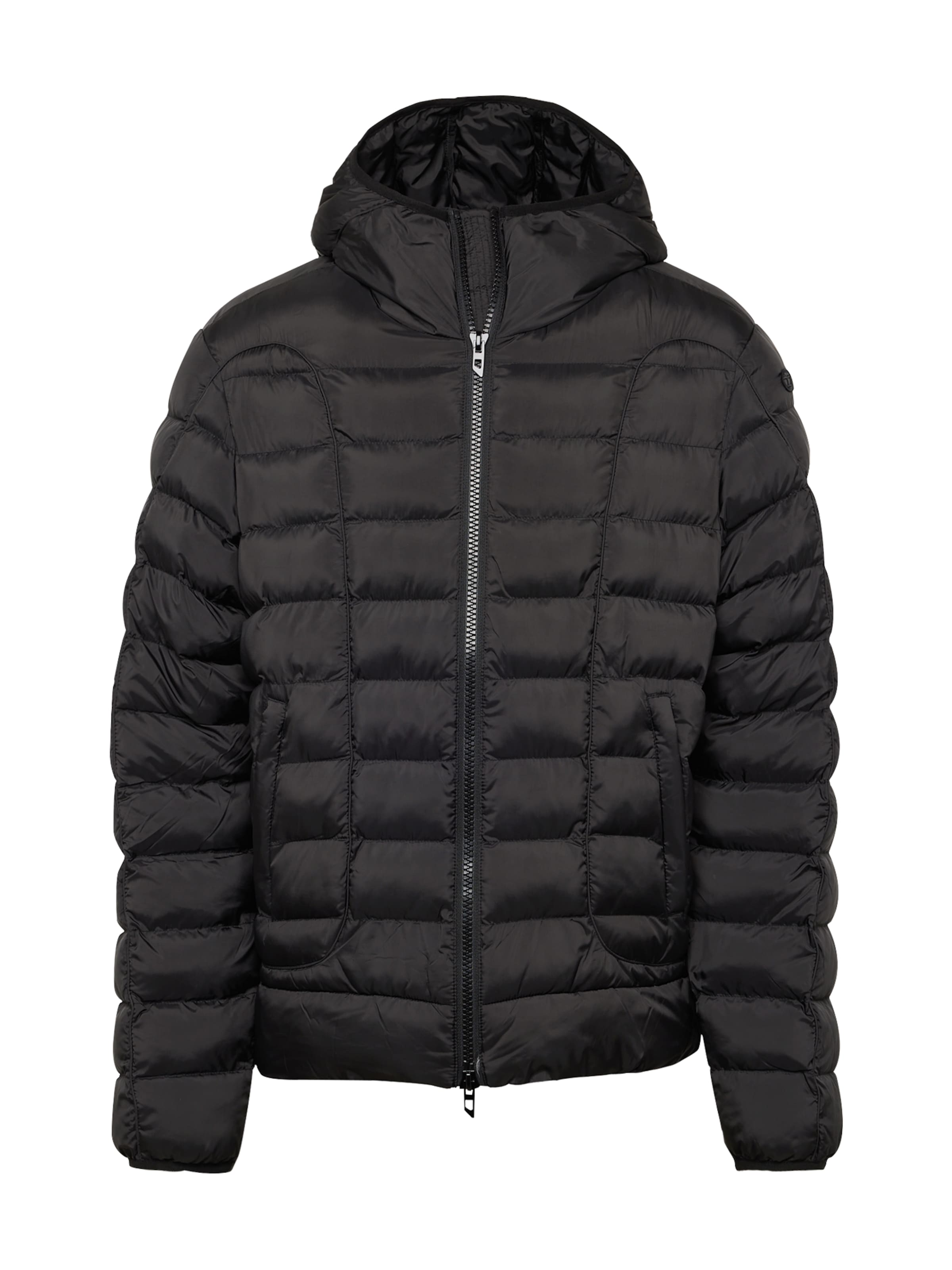 Giacca di mezza stagione 'W-STONE' di DIESEL in nero: frontale