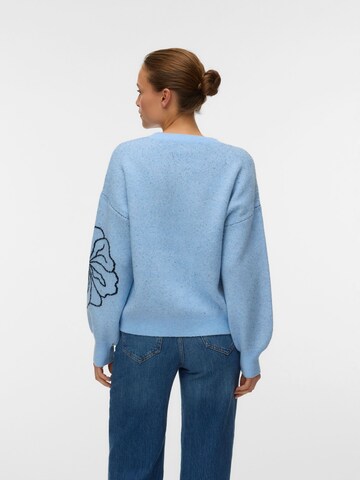 VERO MODA Sweater 'AWHeart' in Blue